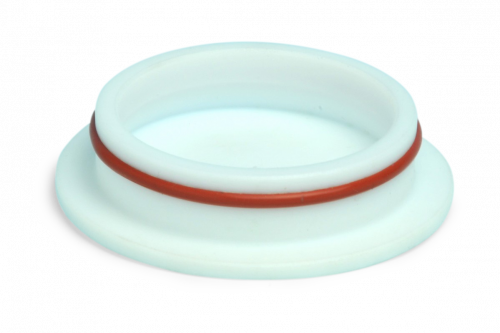 Teflon End Caps with Silicone O-Rings for PUF Glass Cartridge