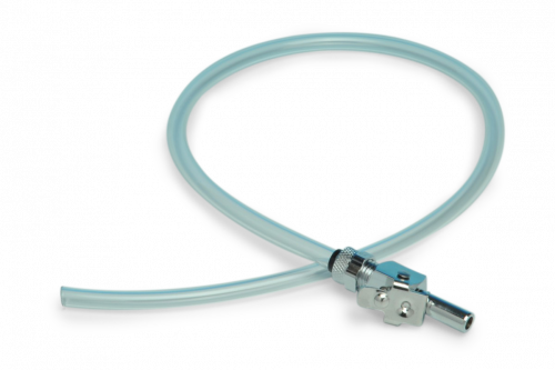 Male VFC Bulkhead Fitting with Clear Tubing