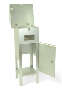 Anodized Aluminum TSP Shelter, Solid Front, with Gabled Lid