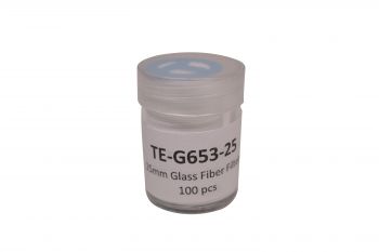 25mm Glass Fiber Filter, Grade G653, 100/pk