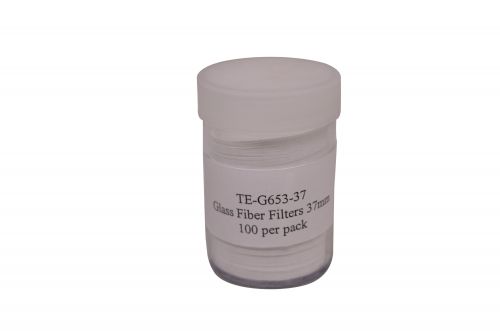 TE-G653-37 Glass Fiber Filter 37mm Diameter for Air Sampling Applications (100/pk)