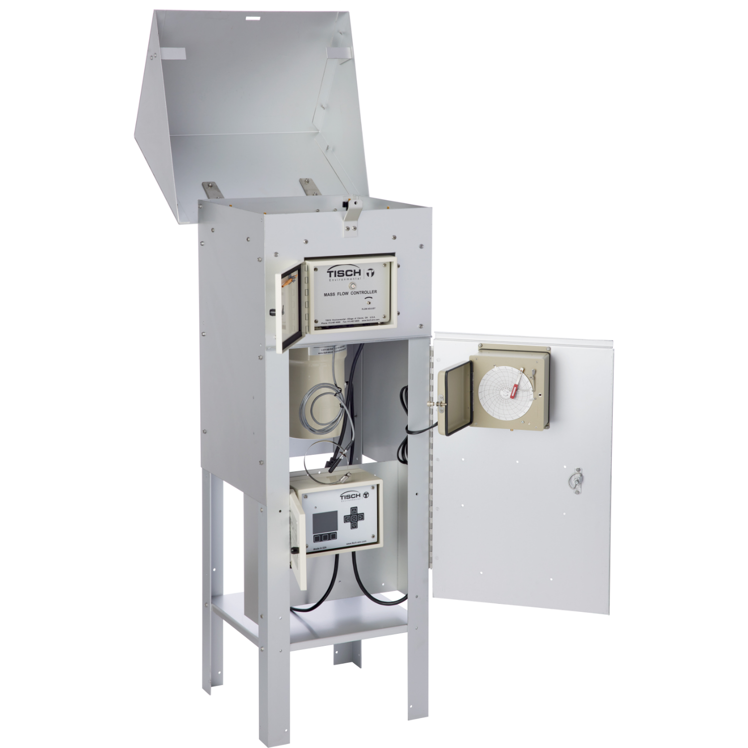 TSP Hi-Vol Air Sampler - MFC, Digital Timer, Brush Motor, 220V
